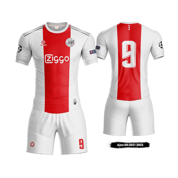 Mẫu áo bóng đá câu lạc bộ Ajax sân nhà màu trắng mới nhất