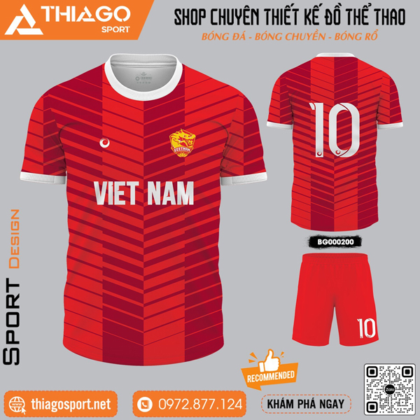 Áo không logo màu đỏ