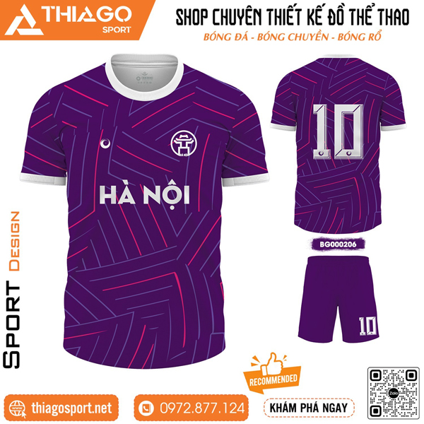 Mẫu quần áo bóng đá không logo mới