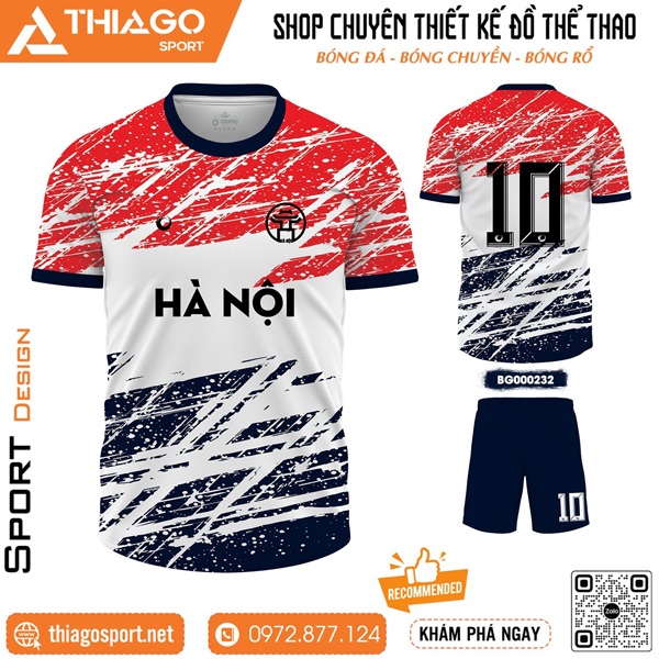 Mẫu áo thi đấu không logo đẹp