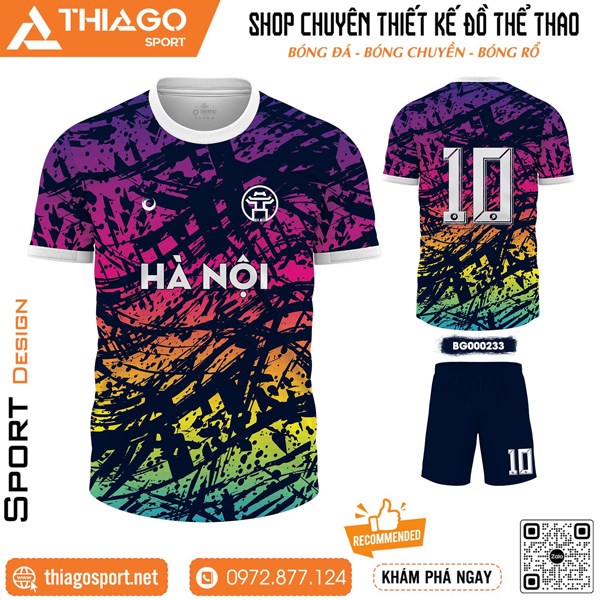 Mẫu áo thi đấu không logo đẹp