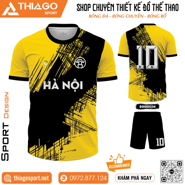 Mẫu áo thi đấu không logo đẹp