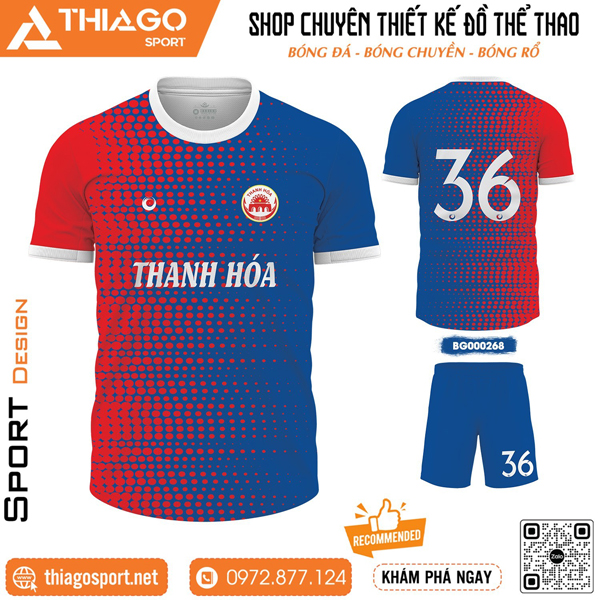 Mẫu áo đấu không logo Thanh Hóa đẹp nhất