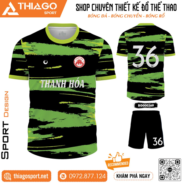 Mẫu áo đấu không logo Thanh Hóa độc đáo