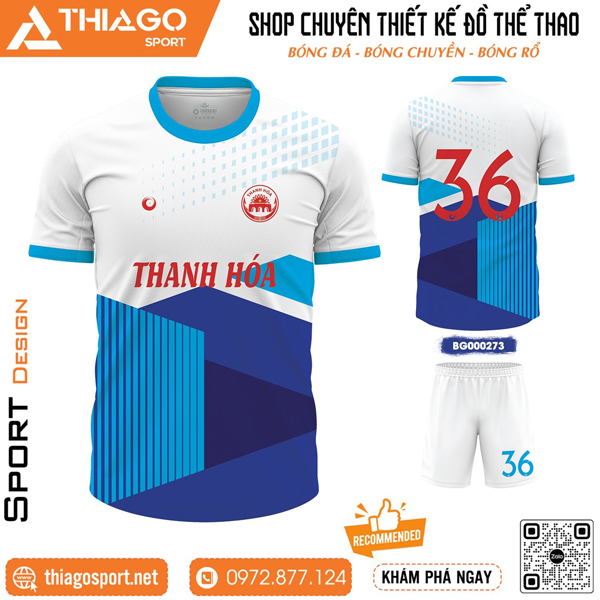 Mẫu áo thi đấu không logo Thanh Hóa mới lạ nhất