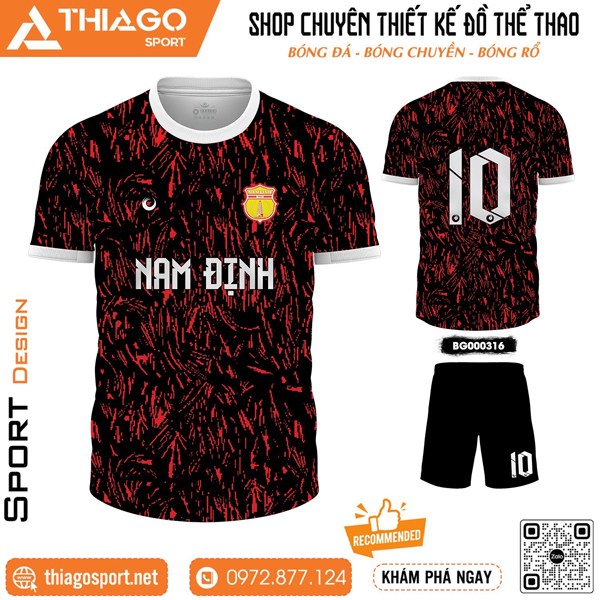 Mẫu áo bóng đá không logo ấn tượng