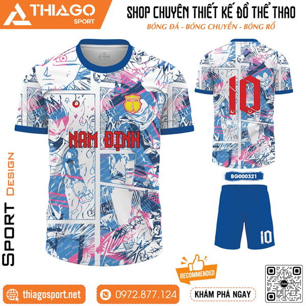 Mẫu áo bóng đá không logo ấn tượng