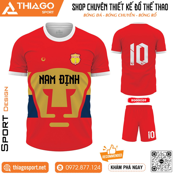 Mẫu áo thi đấu không logo độc lạ nhất