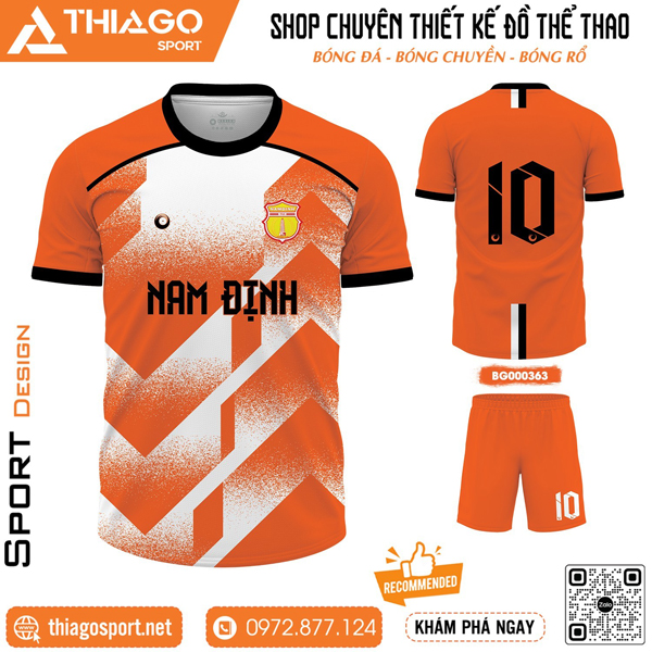 Mẫu áo thi đấu không logo độc đáo