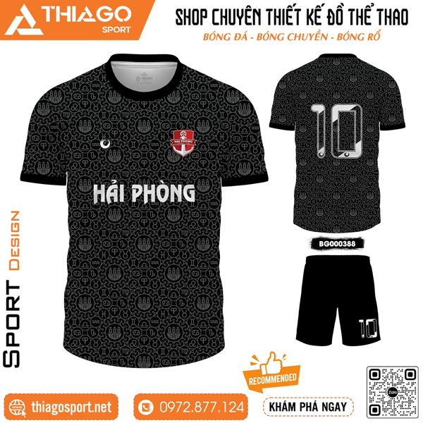 Mẫu áo thi đấu không logo mới