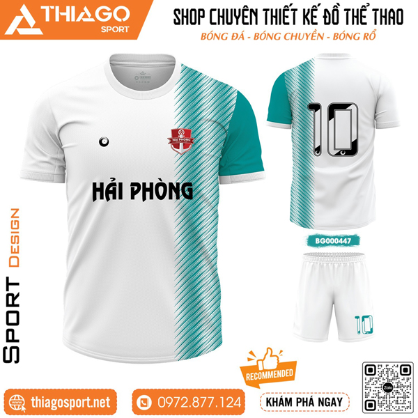 Quần áo bóng đá không logo màu trắng đẹp nhất