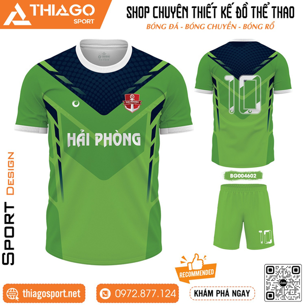 Mẫu áo bóng đá thiết kế không logo mới nhất