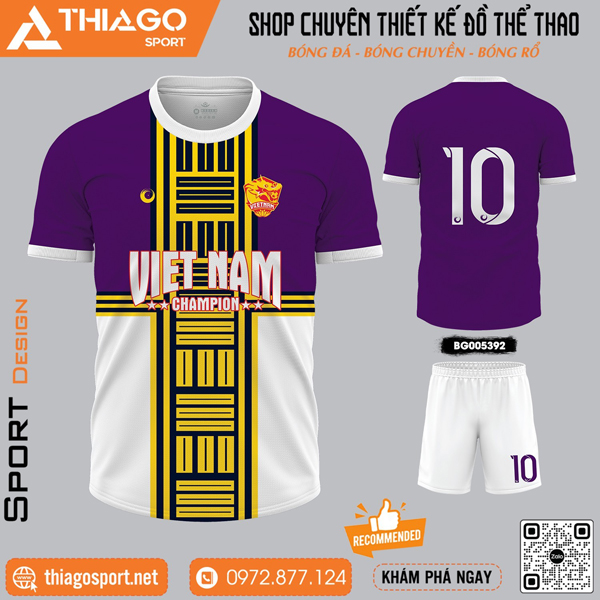 Áo bóng đá màu tím