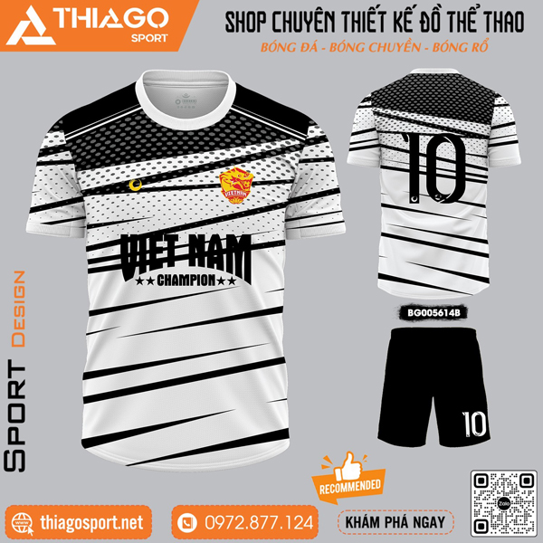 Mẫu quần áo bóng đá không logo ấn tượng