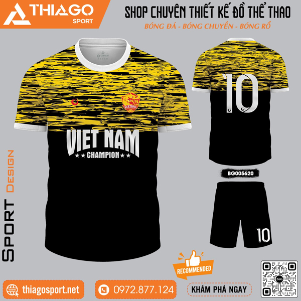Mẫu áo bóng đá không logo ấn tượng