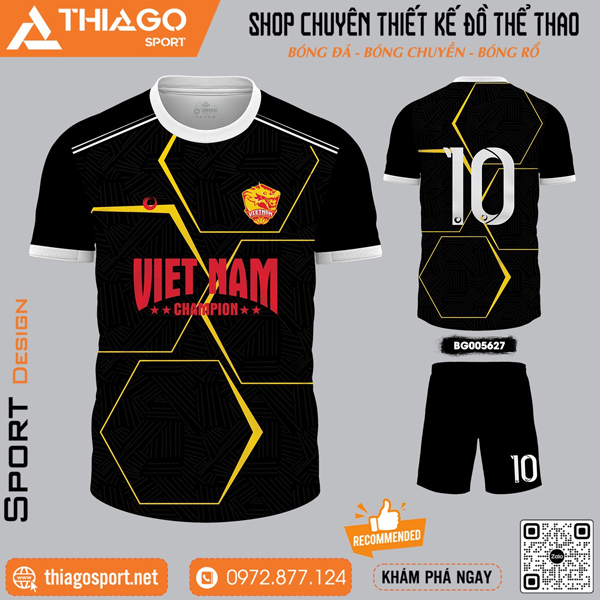 Quần áo thi đấu không logo mẫu mới nhất