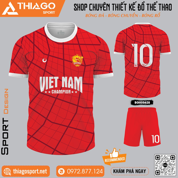 Mẫu áo bóng đá không logo mới nhất 2024