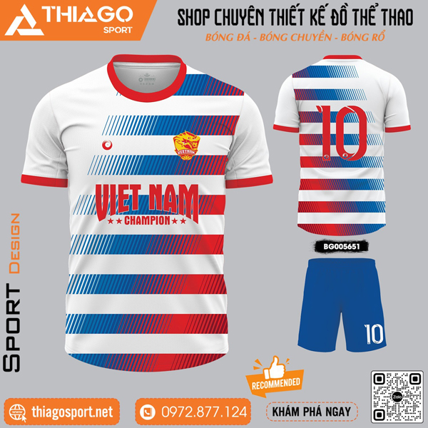 Mẫu áo bóng đá không logo mới nhất 2024