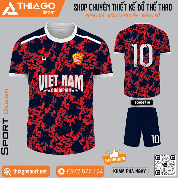 Mẫu áo bóng đá không logo đẹp