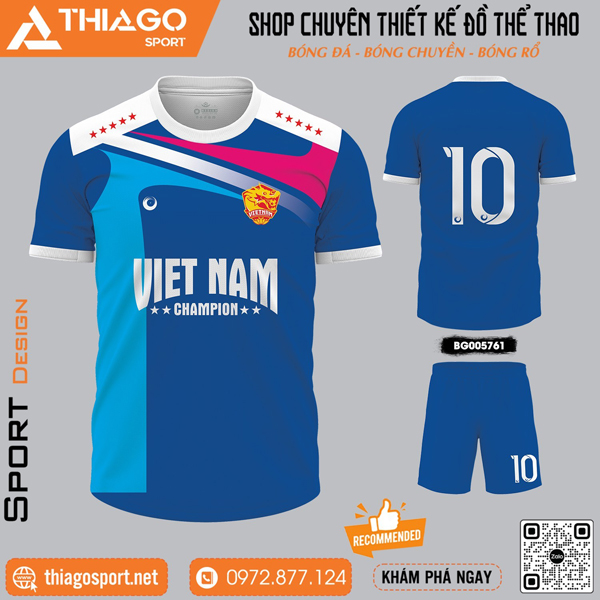 Mẫu áo bóng đá không logo ấn tượng