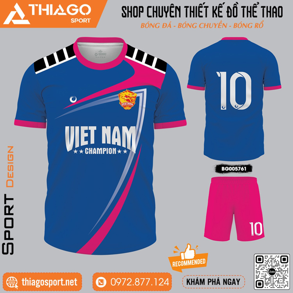 Mẫu áo bóng đá không logo mới