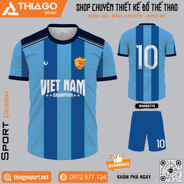 Mẫu áo bóng đá không logo mới nhất