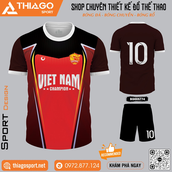 Mẫu áo bóng đá không logo mới nhất