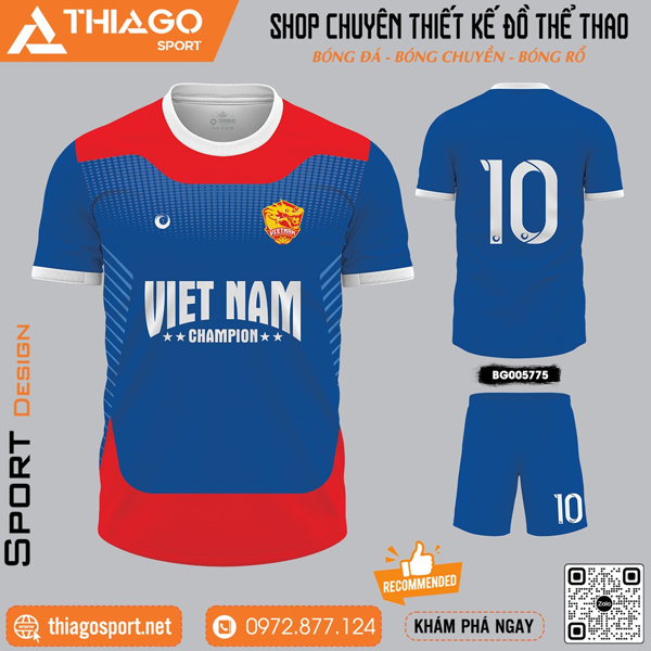 Mẫu áo bóng đá không logo mới nhất