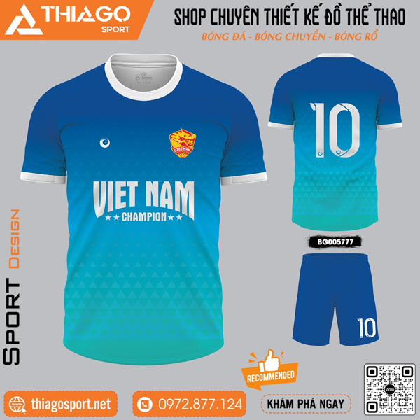 Mẫu áo bóng đá không logo mới nhất