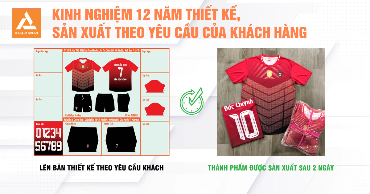 ThiagoSport với nhiều năm kinh nghiệm trong lĩnh vực kinh doanh đồ thể thao thiết kế 