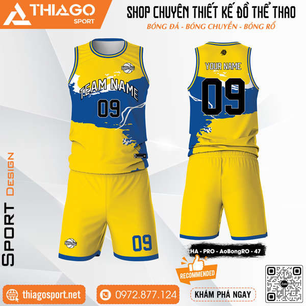 Mẫu quần áo bóng rổ thiết kế nổi bật