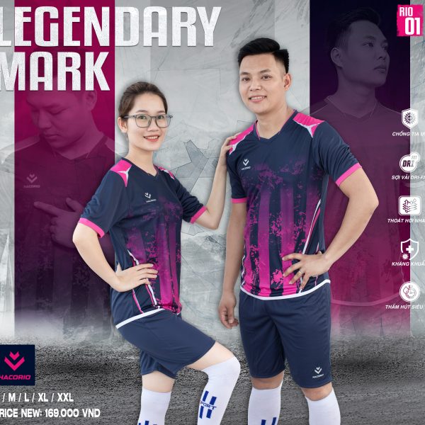 Mẫu áo bóng đá không logo màu tím than