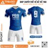Mẫu áo bóng đá clb Leicester City sân nhà màu xanh bích đẹp