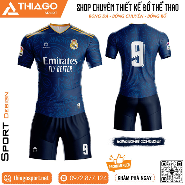 Mẫu áo bóng đá clb RealMadrid đẹp
