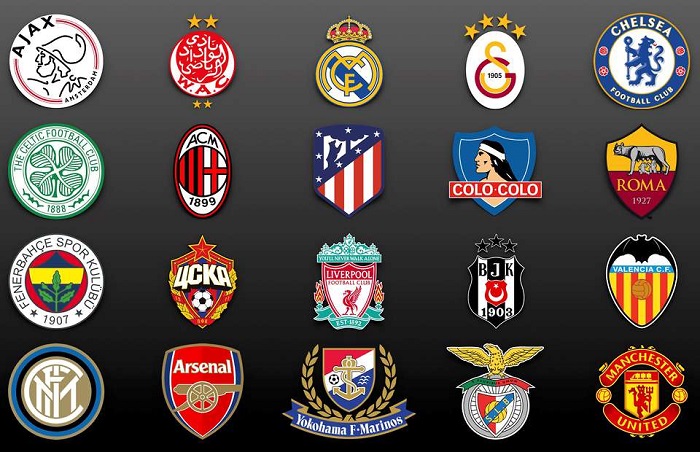 99+ mẫu logo các câu lạc bộ nổi tiếng thế giới