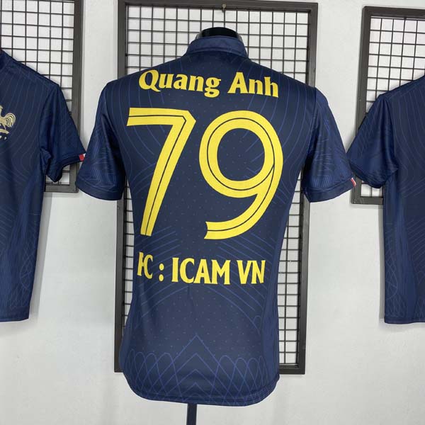 Font số áo bóng đá đội tuyển Pháp thành phẩm sau may